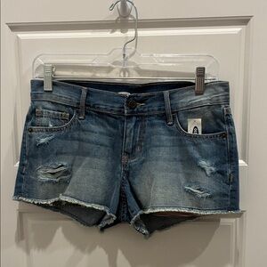 Old Navy Distressed Denim Women Shorts with detailed flag pockets